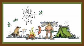 Tent Moose Card